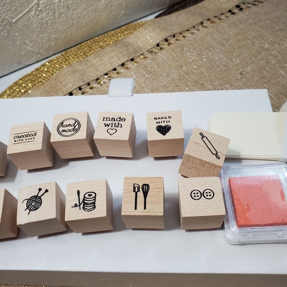 Lia Griffith 12 mini woodblock stamps & sorbet ink - Picture 6 of 6